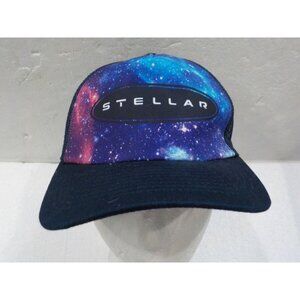 Stellar Crew Leader Cap Shine Jesus' Light Snapback Trucker Hat Dark Blue OSFA